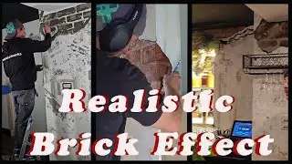 Realistic exposed Brick work effect & Textured Wall effects Part 1