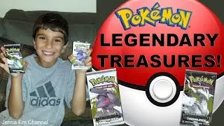 Pokemon Legendary Treasures Booster Pack Opening - NICE PULL! Jenna Em Channel