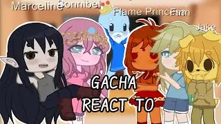 | Adventure Time Characters React To Bubbline🏳️‍🌈🩷🦇 | Gacha Club