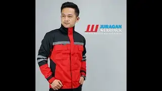 Wearpack Semi Jaket Warna Merah Kombinasi Hitam
