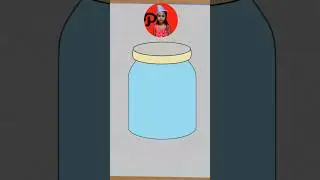 Easy Drawing: How to Draw a Jar for Kids! 🎨✏️ #Short