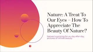 Nature: A Treat To Our Eyes &ndash; How To Appreciate The Beauty Of Nature?