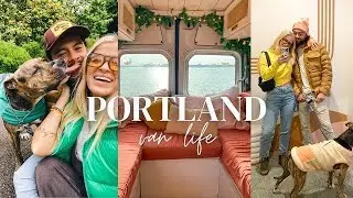 Portland VLOG vanlife | INSANE food & how to CAMP in a city