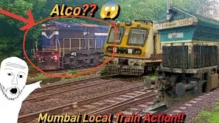 Mumbai EMU Local Train Smooth Acceleration and Track Sounds! 🎧