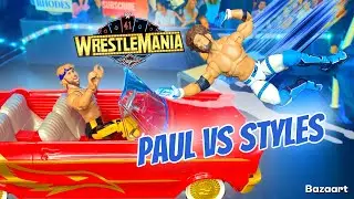 Logan Paul VS AJ Styles &ndash; WWE Action Figure WrestleMania 41 Match!
