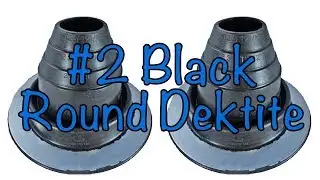 #2 Black Dektite Round EPDM Pipe Flashing