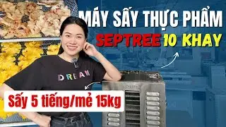 Máy Sấy Khô Trái Cây, Thực Phẩm Mini 10 Khay Septree | Chính Hãng 100% | Giá Rẻ Nhất 2025