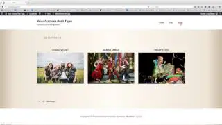 Artists ( Music ) Custom Post Type Grid With Pagination