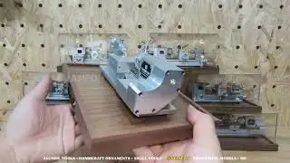 Musical Tiny Lathe Models - Vintage Industrial Decor with Clock, Temp Display #svanfon #LATHE #gift