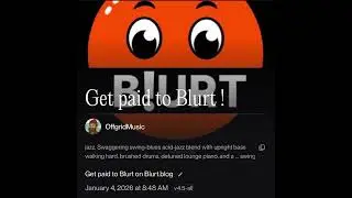 Получайте деньги за ведение блога на Blurt.blog #blurt