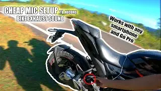 How to Record Bike Exhaust Sound for Motovlogging (Cheap & Clear Audio)