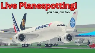 Thanks for 1k! 🔴PTFS PLANESPOTTING LIVE🔴[VIEWERS CAN JOIN] Pilot Training Flight Simulator Roblox