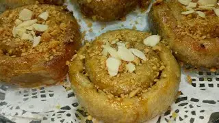M'Hanncha   Moroccan Almond Pastry Recipe