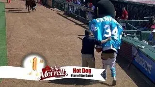 Campbell's pants fall in Texas Legends race