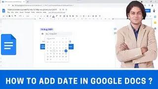 How to add date in google docs ?