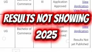 Uucms Results not yet published problem | Complete Solution &lsquo;Results Not Showing&rsquo;,uucms results 2025