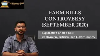 Farm Bills Controversy I All 3 Bills explained I Stance of the opposition and Govt I Keshav Malpani