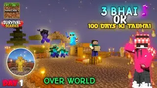 100 DAYS MINECRAFT BUT MULTIPLAYER OVERWORLD MAJDURII HARD MOD SET...