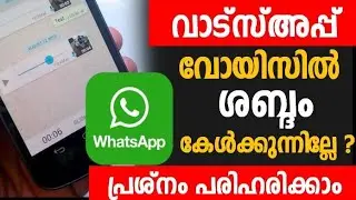 വാട്സ്അപ്പ് വോയിസ് ശബ്ദം കേള്&zwj;ക്കുന്നില്ലേ, പരിഹരിക്കാം | Whatsapp Voice Play Sound Problem