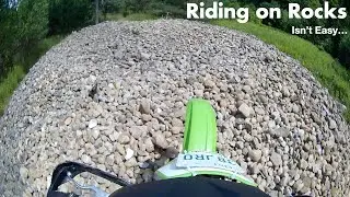 Rock Pile Riding @ Williams Tract - DIRT BIKE SKILLS - FOREST TRAIL RIDING