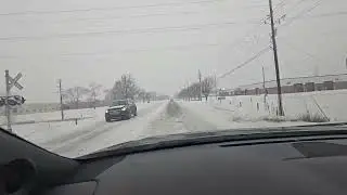 Driving for Beginners in Snow 56th Street Indianapolis