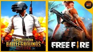Pubg mobile | Garena free fire (2021) with SPLIT-SCREEN comparison⚡