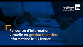 Rencontre d'information virtuelle en gestion financière informatisée