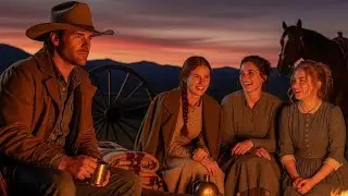 The Cowboy Watched The Women Laugh Around His Fire, The West Finally Felt Like Home Again