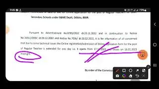 rescheduling  of online application  for the post of regular  teacher