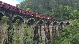 Most beautiful train ride in Sri Lanka passing the 