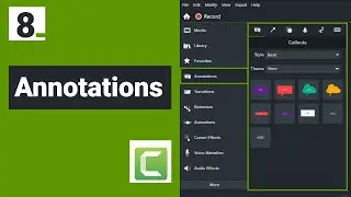 8. Jinsi ya Kutumia Annotations Folder katika Camtasia | Maelezo ya Kina || Camtasia Tutorials