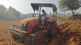 KUBOTA MU4501 4WD DISC PLOUGH PERFOMANCE #kubota#kubota4501 #plough 
