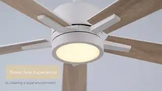 Bali 52in 5-Blade Smart Ceiling Fan with Reversible Blades,  E-FR-0424