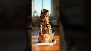 Funny! Cat doesn&rsquo;t chase&mdash;just waits with a sly stare #CatHumor #FunnyPets #CuteCats