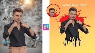 PicsArt Vector Art Cartoon Effect Photo Editing Tutorial || PicsArt Splash Effect || Dripping Effect
