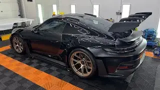 Преображение Porsche GT3 RS с матовой защитной пленкой PPF! Спецификация Бэтмена!