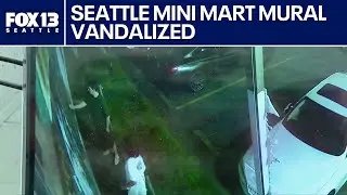 U-District mini mart mural targeted by vandals | FOX 13 Seattle