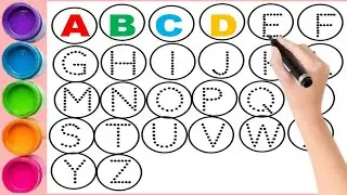 ⭐ &ldquo;A to Z Alphabet Tracing in Circles | Dot Coloring Activity | ABC123 Magical Learning #abcd