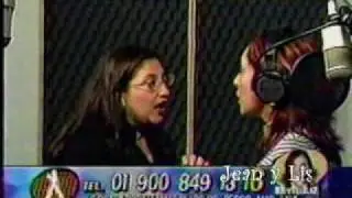 Myriam grabando 'Mirame'