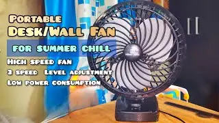 Best Portable table fan for home | Mini Portable Desk Wall Cooling Fan |   Techsovvy 