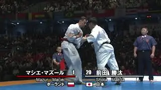 Maciej Mazur vs Shota Maeda The 11th World Karate Championship   SHINKYOKUSHIN