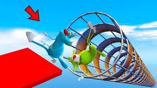 OGGY AND JACK TRIED THE IMPOSSIBLE SKY PARKOUR! (GTA 5 Funny Moments)