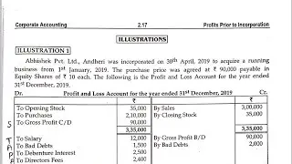 Profits Prior to Incorporation || SYBCOM SEM-III || SPPU || Corporate Accounting-I || Problem No- 1