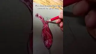 Realistic heart pencil colour drawing #short #heart