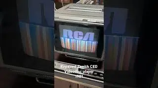 Repaired Zenith CED VideoDisc Player from 1981