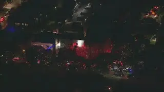 West Ridge apartment fire draws massive response, causes road closure