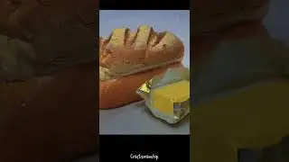My 'Bread and Butter'. #art #painting #stilllife #breadandbutter #howtopaint #paintingtutorial