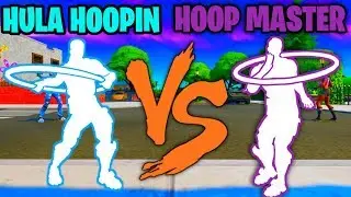 FORTNITE HOOP MASTER EMOTE VS HULA HOOPIN' EMOTE!!!