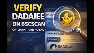 How to Verify DADAJEE Utility Token on BSCScan | On-Chain Transparency Guide