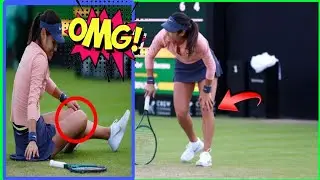 Emma Raducanu Suffers 'Ugly Fall' 😱 Nottingham Open Match vs Katie Boulter Suspended